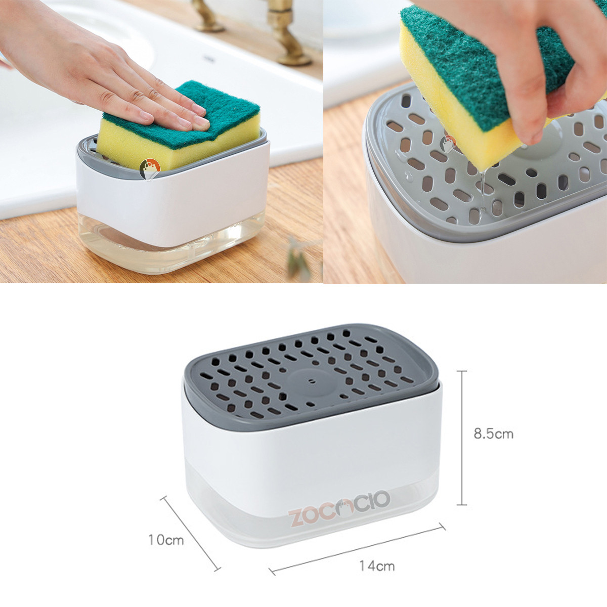 Dispensador De Jabón Con Soporte De Espo